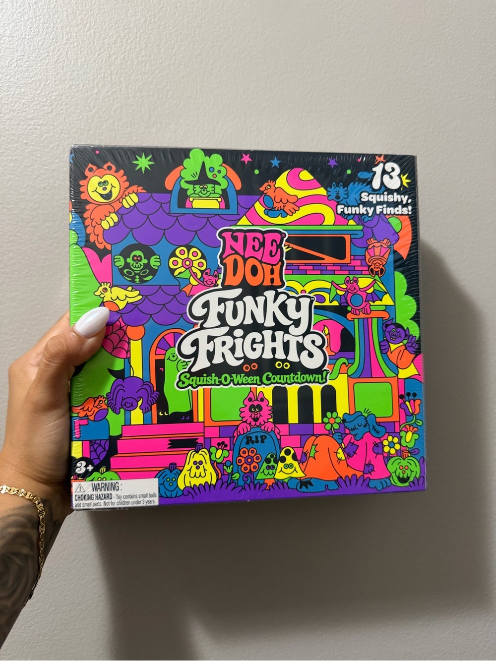 Nee Doh Funky Frights Squish-O-Ween Set - Neon Multicolor